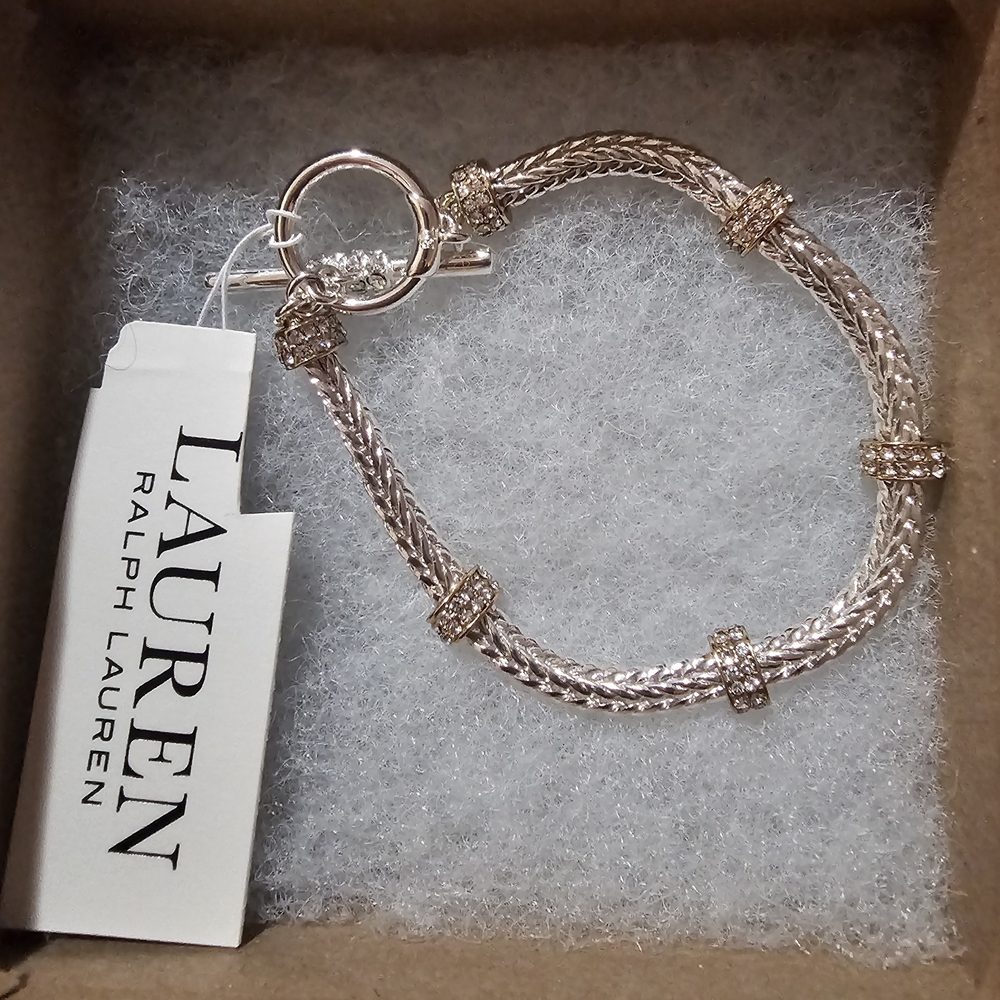 Lauren Ralph Lauren Gold-Tone Woven Bracelet